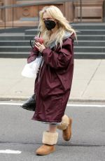 EMILY ALYN LIND on the Set of Gossip Girl in New York 03/23/2021