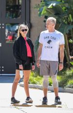 EMMA KROKDAL and Dolph Lundgren Out in Beverly Hills 03/24/2021