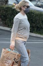 EMMA ROBERTS Out Shopping at Bristol Farms in Beverly Hills 03/01/2021