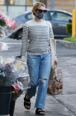 EMMA ROBERTS Out Shopping at Bristol Farms in Beverly Hills 03/01/2021