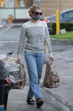 EMMA ROBERTS Out Shopping at Bristol Farms in Beverly Hills 03/01/2021