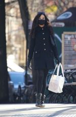 FAMKE JANSSEN All in Black Out in New York 03/08/2021