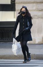 FAMKE JANSSEN All in Black Out in New York 03/08/2021