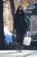 FAMKE JANSSEN All in Black Out in New York 03/08/2021