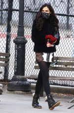 FAMKE JANSSEN Leaves Bar Pitti in New York 03/06/2021