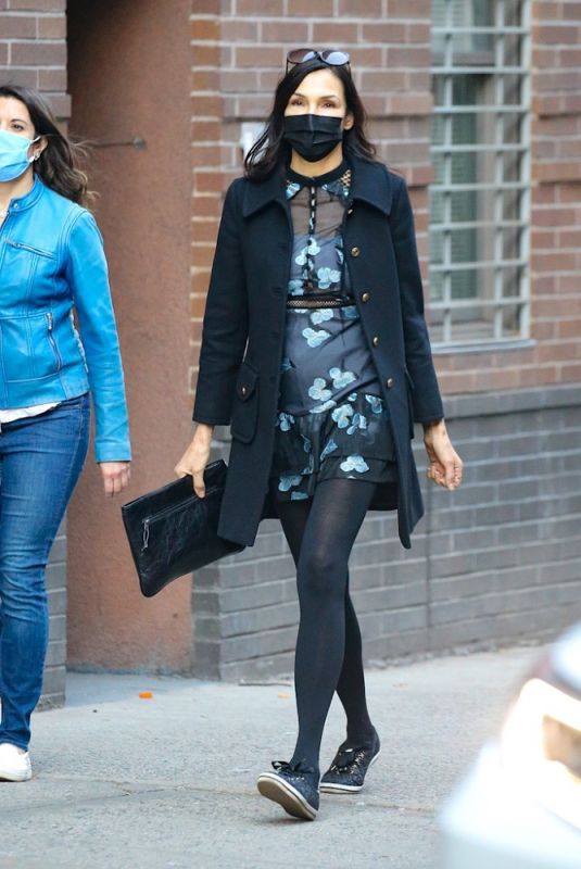 FAMKE JANSSEN Out in New York 03/09/2021