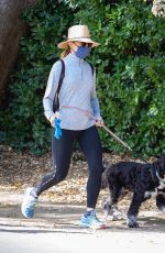 FELICITY HUFFMAN Out wit Her Dogs in Studio City 02/28/2021