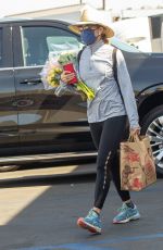 FELICITY HUFFMAN Out wit Her Dogs in Studio City 02/28/2021