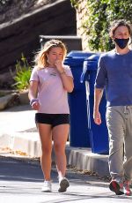 FLORENCE PUGH and Zach Braff Out with Their Dog in Los Angeles 03/01/2021