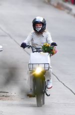 FLORENCE PUGH Out Riding a Electric Bike in Pasadena 03/07/2021