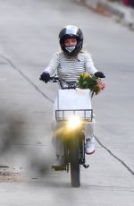 FLORENCE PUGH Out Riding a Electric Bike in Pasadena 03/07/2021