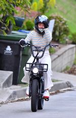 FLORENCE PUGH Out Riding a Electric Bike in Pasadena 03/07/2021
