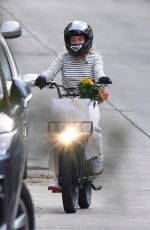 FLORENCE PUGH Out Riding a Electric Bike in Pasadena 03/07/2021
