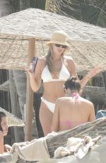 FRANCESCA AIELLO in Bikini Celebrates Her Birthday at a Beach in Tulum 03/16/2021