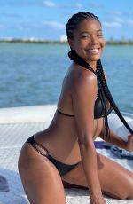 GABRIELLE UNION in Bikinis at a Boat 03/12/2021