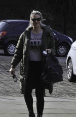 GEMMA ATKINSON Arrives at Hits Radio in Manchester 03/22/2021