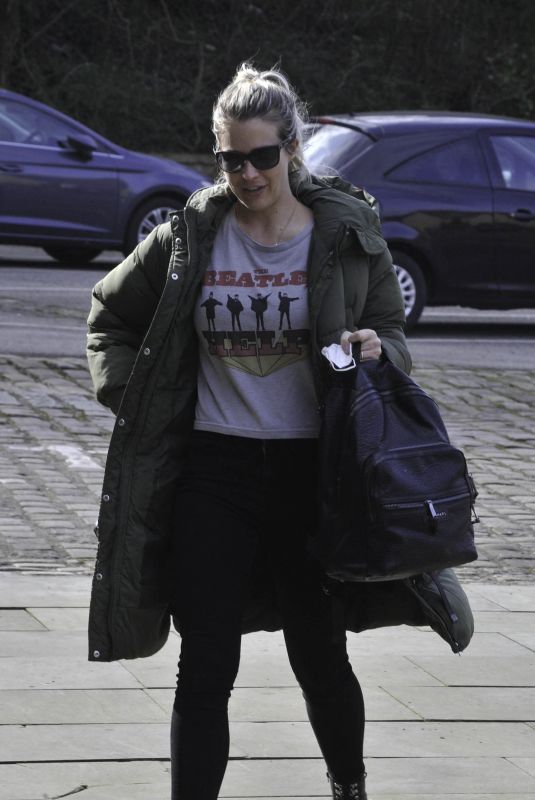 GEMMA ATKINSON Arrives at Hits Radio in Manchester 03/22/2021