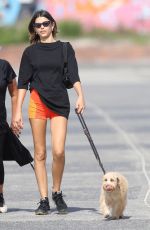 GEORGIA FOWLER Out with Her Dog in Sydney 03/07/2021