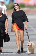 GEORGIA FOWLER Out with Her Dog in Sydney 03/07/2021