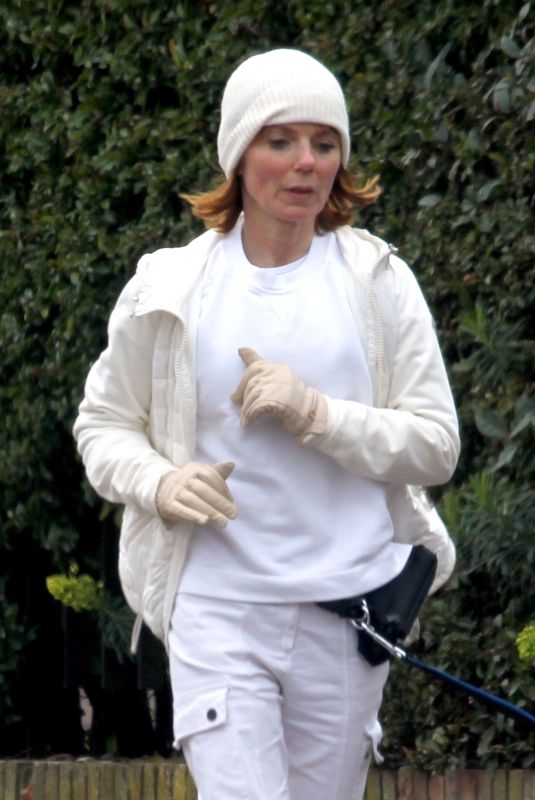 GERI HALLIWELL Out Jogging in London 03/10/2021