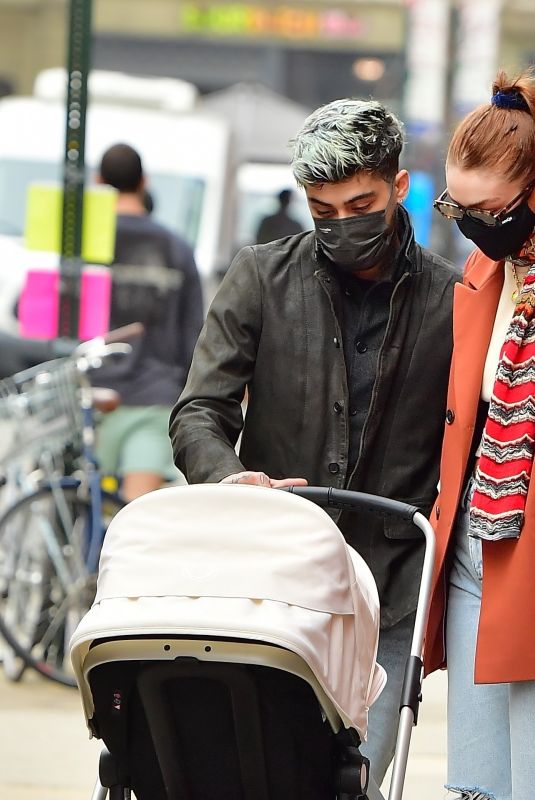 GIGI HADID and Zayn Malik Out in New York 03/25/2021