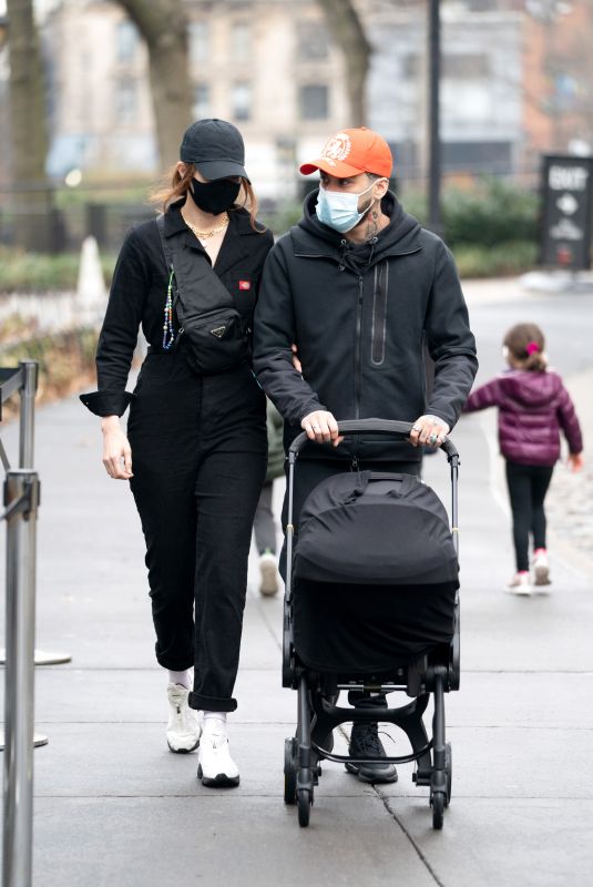 GIGI HADID and Zayn Malik Out in New York 03/26/2021