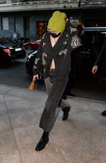 GIGI HADID Arrrives at Her Hotel in Milan 02/28/2021