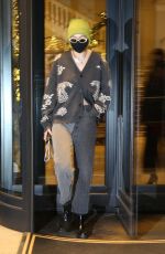 GIGI HADID Leaves Her Hotel in Milan 02/28/2021