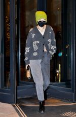 GIGI HADID Leaves Her Hotel in Milan 02/28/2021