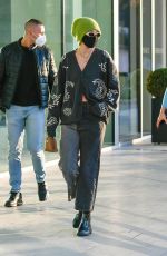 GIGI HADID Leaves Versace Office in Milan 02/28/2021