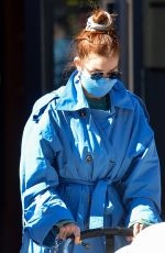 GIGI HADID Out in New York 03/21/2021