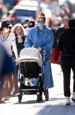 GIGI HADID Out in New York 03/21/2021