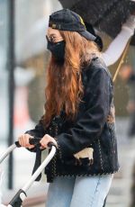 GIGI HADID Out in New York 03/24/2021