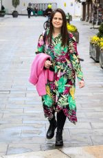 GIOVANNA FLETCHER Arrives at Global Radio in London 03/15/2021