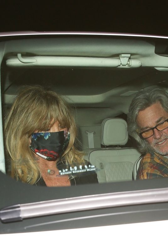 GOLDIE HAWN and Kurt Russell at Giorgio Baldi in Santa Monica 03/10/2021