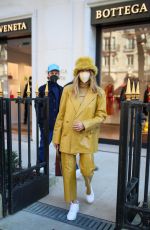 HAILEY and Justin BIEBER Leaves Bottega Store in Paris 02/28/2021