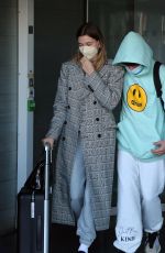 HAILEY and Justin BIEBER Arrives at Airport in Paris 02/28/2021