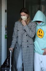 HAILEY and Justin BIEBER Arrives at Airport in Paris 02/28/2021