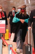 HAILEY and Justin BIEBER at Roissy CDG Airport in Paris 03/03/2021