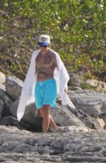 HAILEY and Justin BIEBER Out at a Beach in Turks and Caicos 03/21/2021
