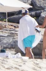 HAILEY and Justin BIEBER Out at a Beach in Turks and Caicos 03/21/2021