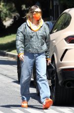 HAILEY BIEBER Arrives at a Meeting in Beverly Hills 03/13/2021