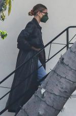 HAILEY BIEBER at a Hair Salon in West Hollywood 03/29/2021