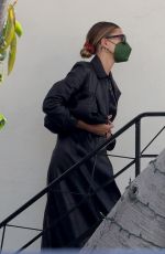 HAILEY BIEBER at a Hair Salon in West Hollywood 03/29/2021