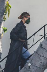 HAILEY BIEBER at a Hair Salon in West Hollywood 03/29/2021