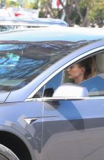 HAILEY BIEBER Out Driving in Los Angeles 03/08/2021