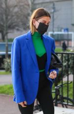 HAILEY BIEBER Out for a Photoshoot in Paris 03/02/2021