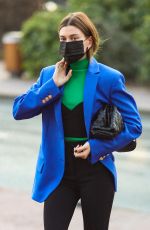 HAILEY BIEBER Out for a Photoshoot in Paris 03/02/2021