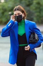 HAILEY BIEBER Out for a Photoshoot in Paris 03/02/2021