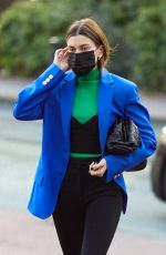 HAILEY BIEBER Out for a Photoshoot in Paris 03/02/2021